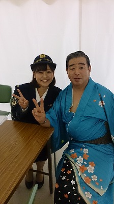 手踊りを披露してくださった「まっちゃん」こと松橋巡査部長！