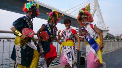 ミスター跳人の皆さん!跳ね方も教えていただきました