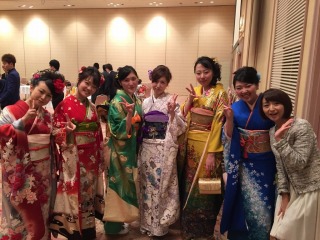 あでやかな振袖姿の皆さん。きれいです!