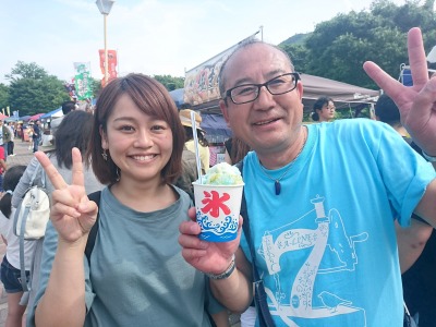 かき氷を買っていました(笑)