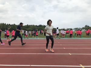 走り切った後も笑顔の素敵な福士加代子さん。