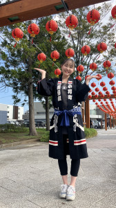当番山、義勇組さんの法被を貸していただきました✌
