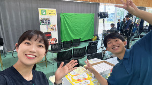 青森テレビの体験ブース